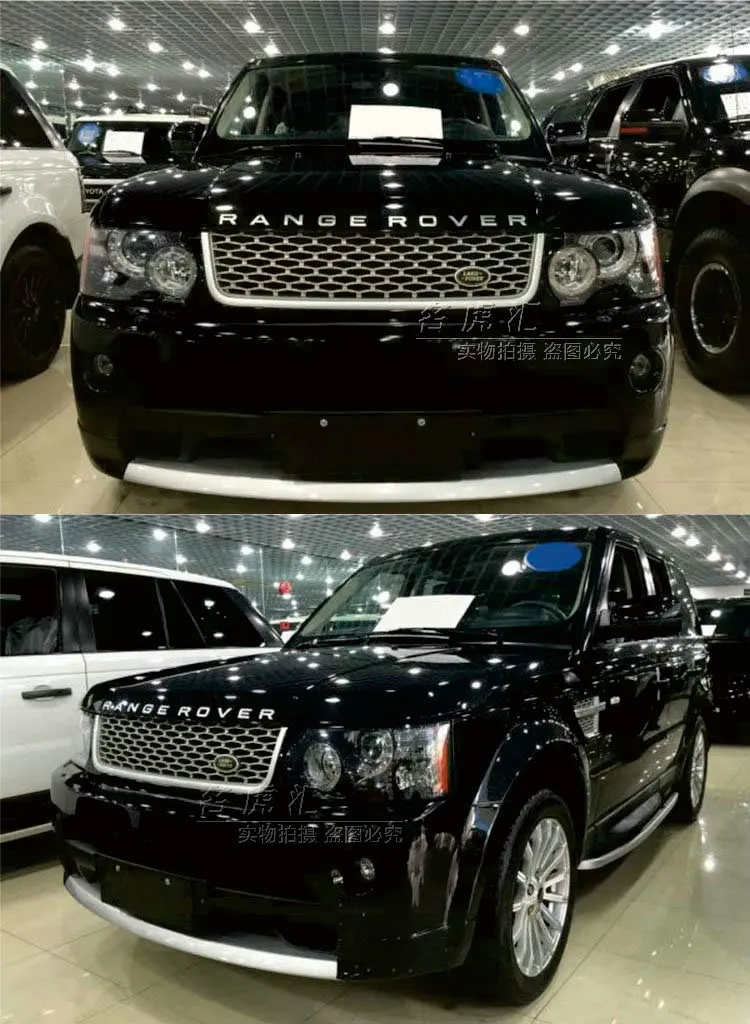 Черный Передний решетчатый гриль из АБС пластика подходит для Land Rover Range Sport 2006 2007