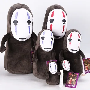 studio ghibli spirited away no face man plush doll vinyl action figure miyazaki hayao anime kaonashi model kids toys free global shipping
