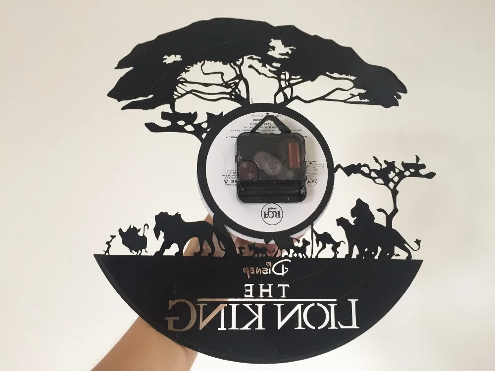 интерьер Лев King_Best Стены Clock_12 "(30 см) настенные Часы Из Виниловой Пластинке часы