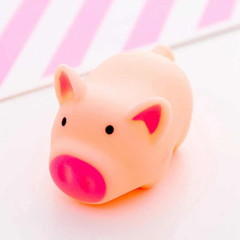 ND 1 шт. забавная визжащая Свинка Новинка милый мультфильм Vent Pig Squeeze игрушка со звуком снятие стресса декомпрессия подарки гаджеты игрушки - Цвет: ND