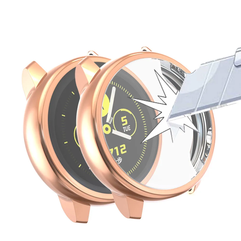 Защитный чехол для Samsung Galaxy Watch Active ультра тонкий мягкий силиконовый защитный 40