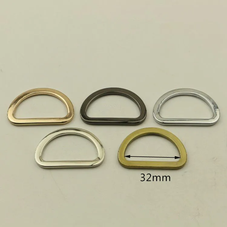 5pcs metal D ring hook buckle for handbag luggage shoes hardware accessory DIY bag garment webbing clsap hanger | Дом и сад