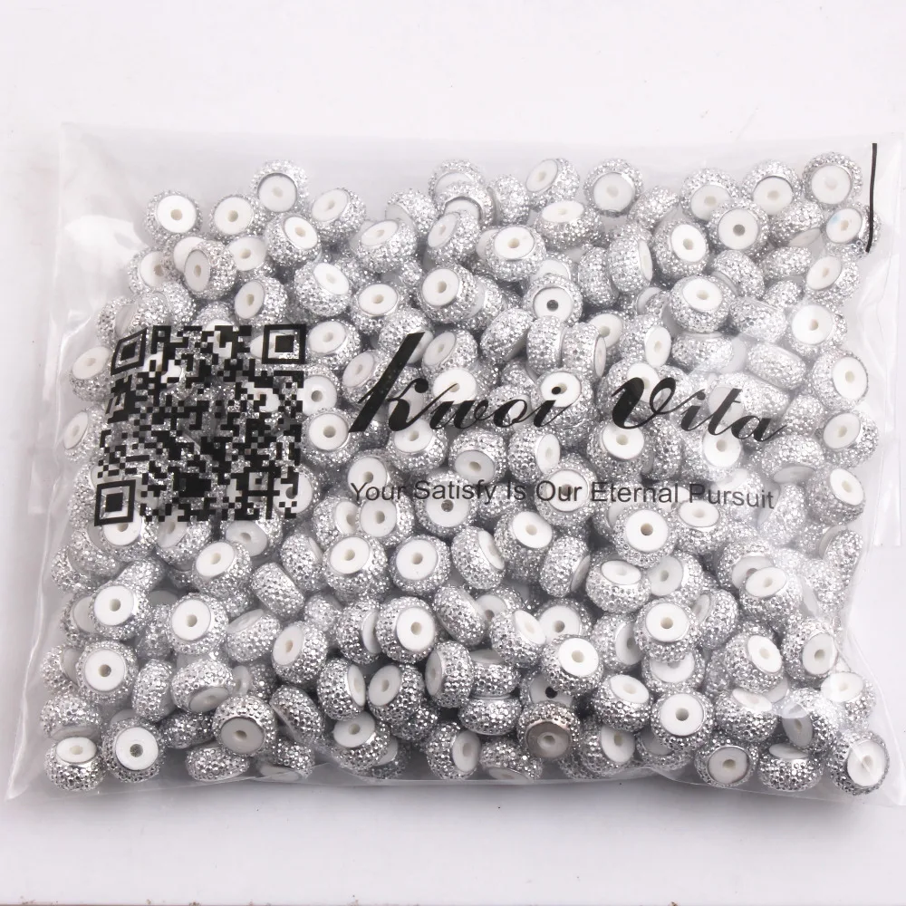 Плоские акриловые бусины для ожерелья круглые толстые 12 мм 200 шт. | Украшения и