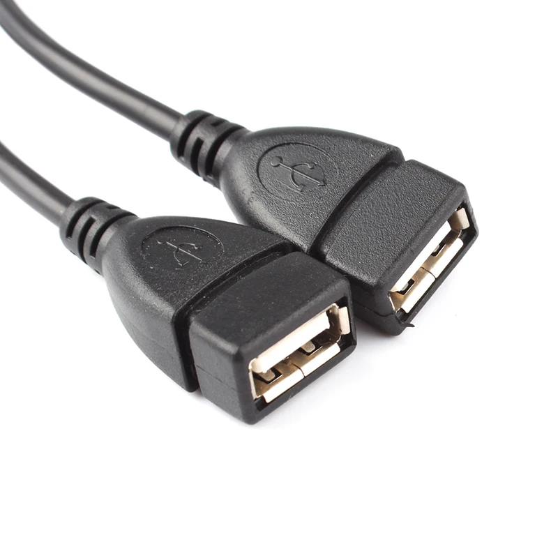 Двойной Разветвитель USB 2 0 A с разъемом Папа и Мама Удлинительный концентратор
