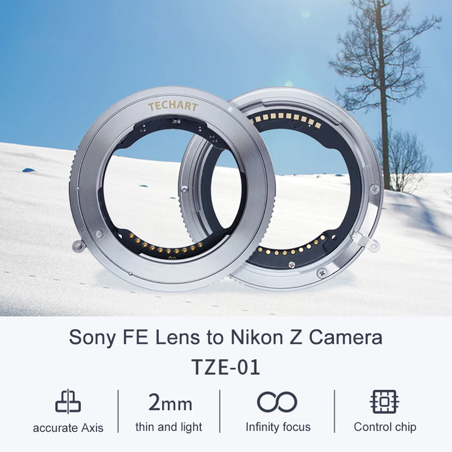 Адаптер для объектива с автоматической фокусировкой крепления Sony FE фотоаппарата
