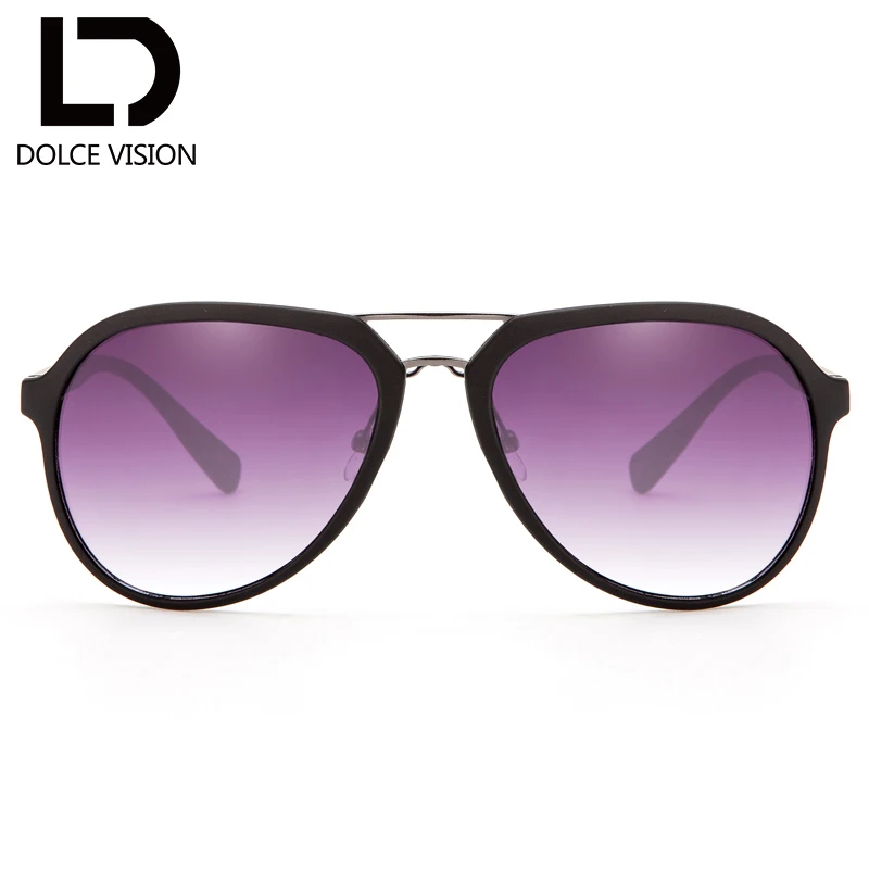 Мужские солнцезащитные очки в черной оправе с градиентными линзами классический