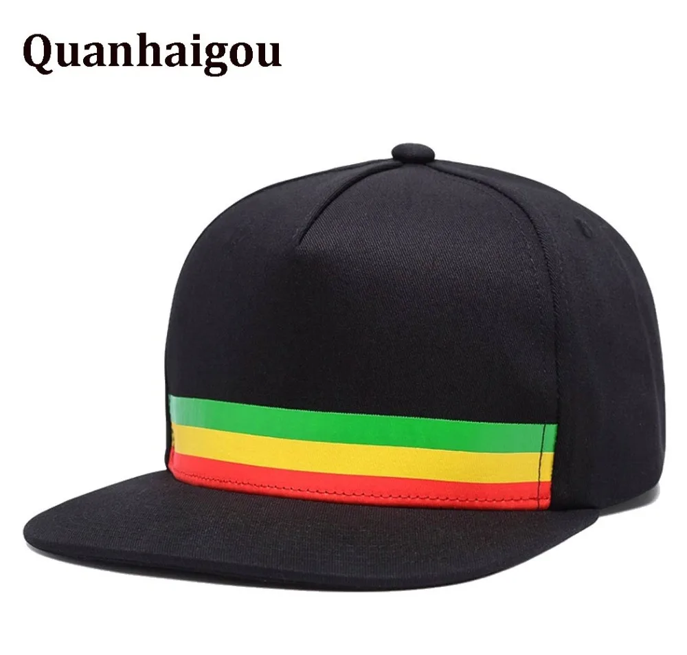 Quanhaigou цветные бейсболки Snapback мужская и женская Регулируемая Бейсболка Flatbrim хип