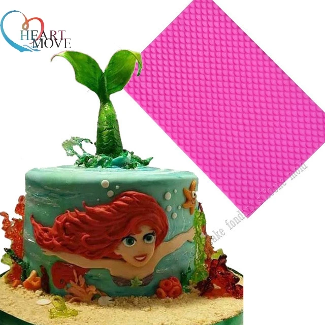 Силиконовые 3D формы для украшения торта русалки рыбы змеи кружева границы