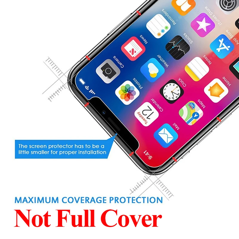 Закаленное стекло для iPhone X Xs защита экрана 7 Plus Aifon 8 пленка Max Armor 10 iPone Xr Защитная