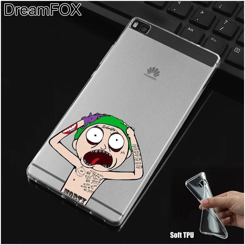 DREAMFOX M283 Rick And Morty Мягкий силиконовый чехол из ТПУ для Huawei P8 P9 P10 P20 P30 Lite Pro P Smart Plus 2017