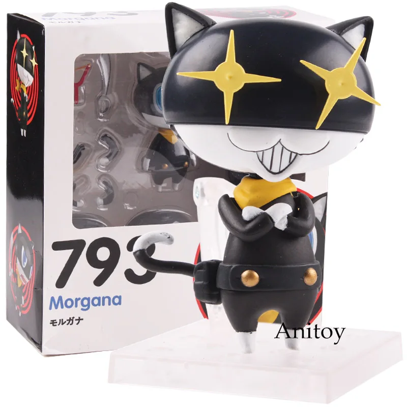 Nendoroid 793 Persona 5 Morgana Cat ПВХ Аниме Фигурка Коллекционная модель игрушки 9 см