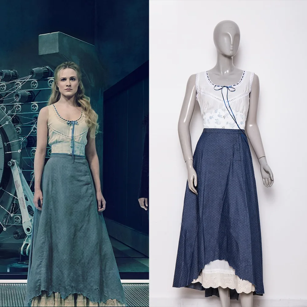 

Костюм для Хэллоуина из фильма Westworld сезон 2 dolors синего цвета