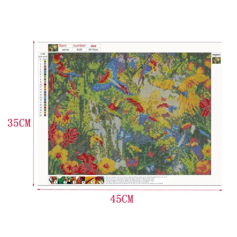 Цветок Птица Бабочка DIY 5D полная дрель алмазная живопись вышивка крестиком набор