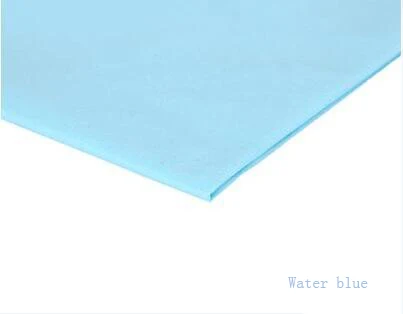 water blue Высокое качество, горячая Распродажа, упаковочная бумага из ткани и Подарочная обертка, бумажная бумага DIY Материал конфет цвета 50*66 см 40 шт в партии - Цвет: water blue