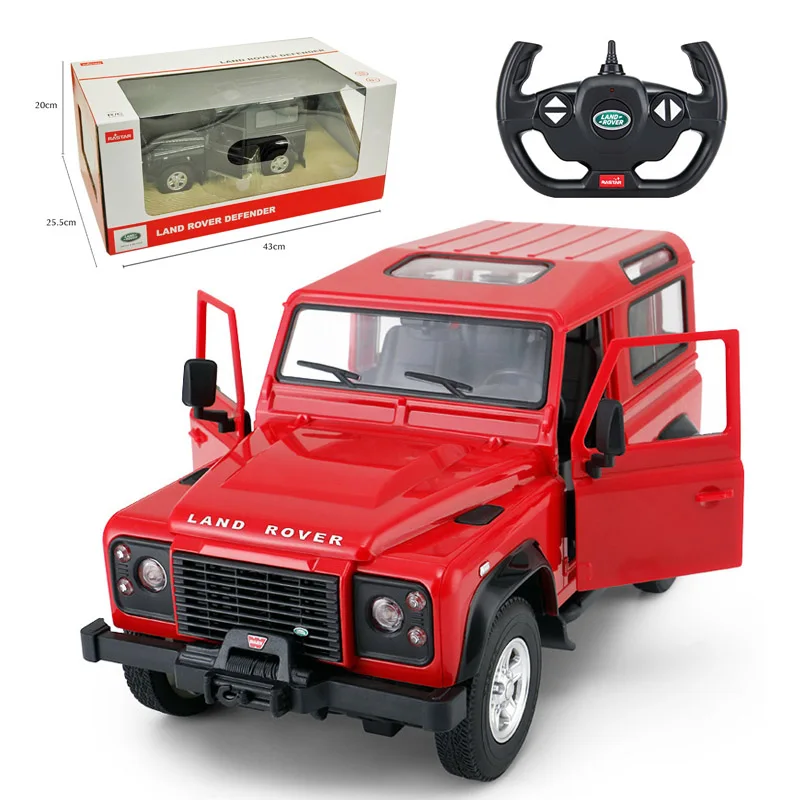 red original box Rastar RC автомобиль 1:14 Landrover SUV радиоуправляемые игрушки автомобиль Радиоуправляемая машина модель электрический автомобиль игрушки для мальчиков Рождественский подарок - Цвет: red original box