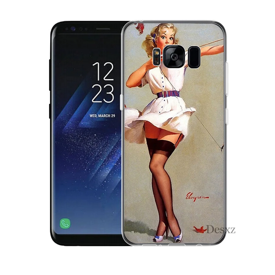 Чехол PinUp chicas для Samsung Galaxy S10e S8 S9 M10 M20 M30 M40 S10 Plus S3 S5 S4 S6 S7 Edge Note 8 9|Чехлы-накладки| |