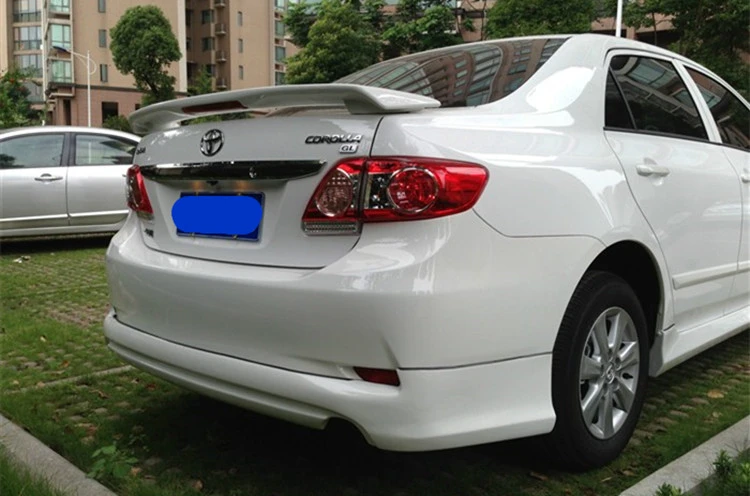 Золотой код corolla 2001 до 2013 Высокое качество предотвращает падение ABS спойлер Красный Сигнальный светильник Спойлеры праймер Colpr