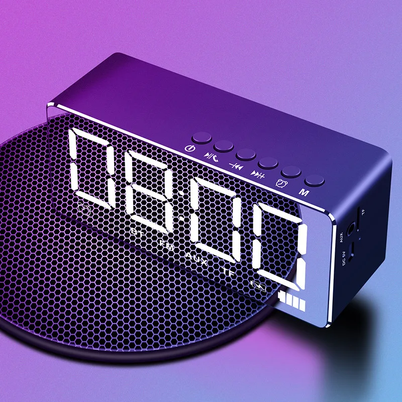 Будильник Bluetooth динамик беспроводной телефон компьютер мини домашний избыточный