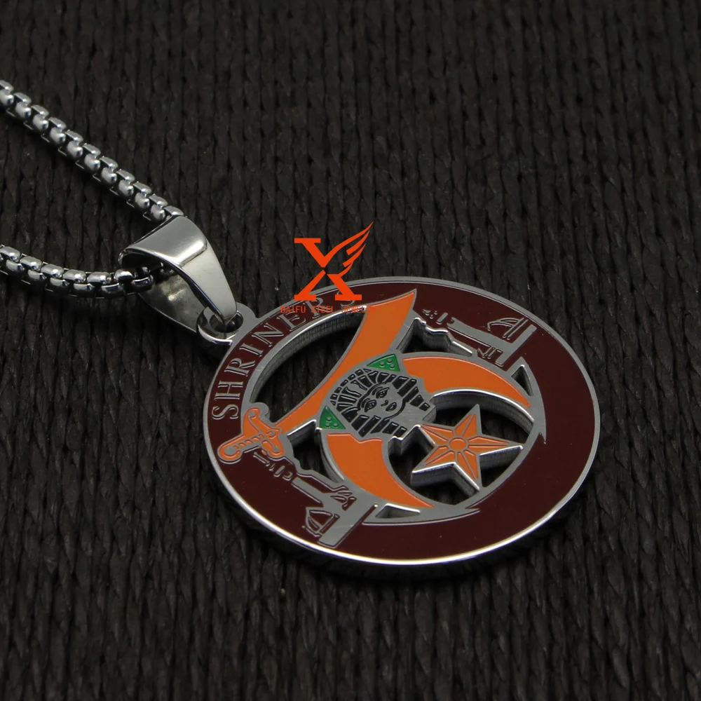 24 &quot3 мм Нержавеющая сталь цвета: золотистый серебристый Шрайнер кулон Цепочки и