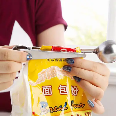 Главная Многофункциональный Нержавеющая сталь Кофе Совок с зажимом Чай мерный