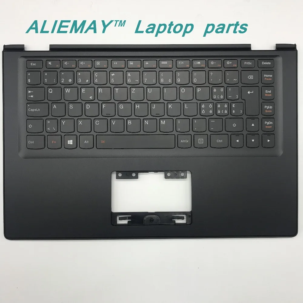 

Laptop parts for LENOVO YOGA 2 13 Yoga2-13 BLACK Palmrest with Backlit Sweden SW1 Keyboard 90205189
