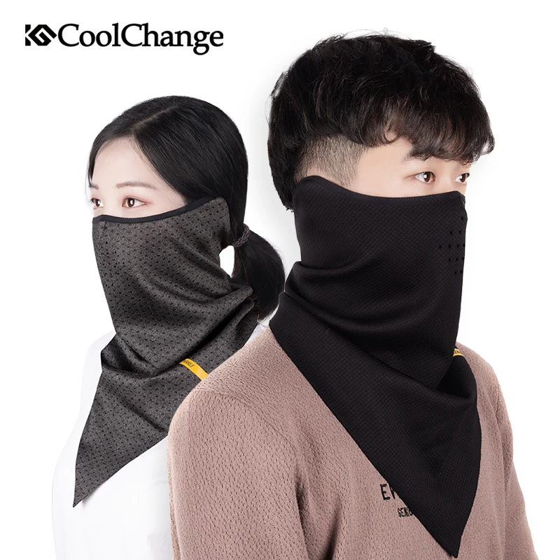 

CoolChange велосипедная маска зимняя треугольная маска для лица дышащая теплая флисовая велосипедная защитная маска для лица для велосипеда оборудование