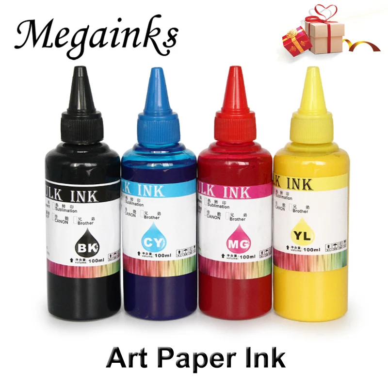 

100ML 500ML /Bottle Art Paper Pigment Ink for All Brand Flatbed Inkjet Printer for Mimaki for Mutoh DX4 DX5 DX6 DX7 Printhead