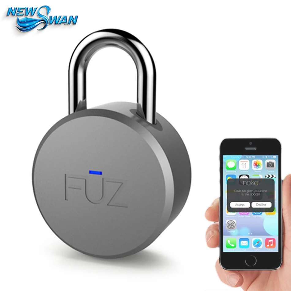 FUZ Noke БЕСКЛЮЧЕВОЙ Bluetooth умный замок без ключа Умный Замок мобильный iOS/Android приложение управление портативный круглый замок