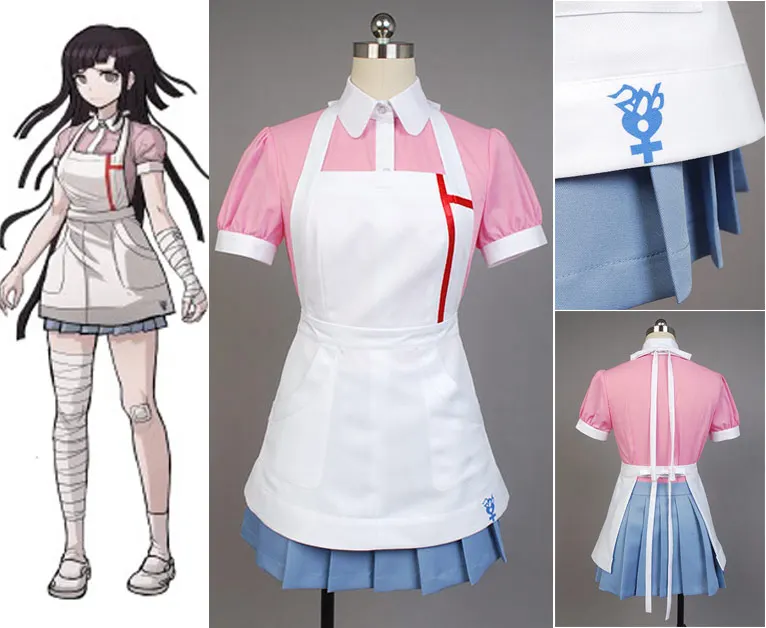 Женский костюм для косплея Dangan Ronpa 2 платье девочек и женщин|Костюмы аниме| |