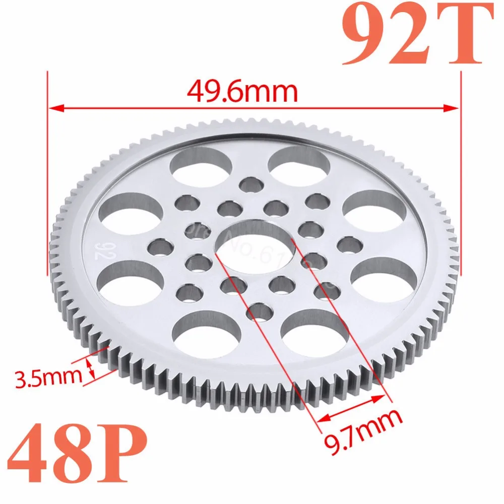 Металлическая прямая Шестерня 48P 92T 85T 80T 19T 20T 21T 22T 23T 24T 25T 26T шестерни двигателя s для