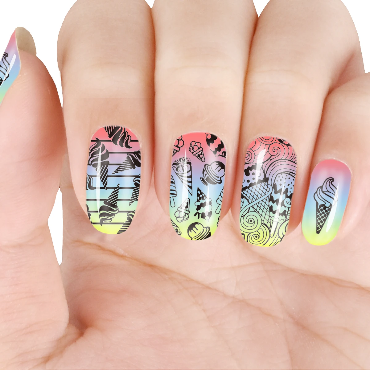 BeautyBigBang 6*6 см бабочка крыло шаблон ногтей штамповки пластины для ногтей лак для ногтей печать трафареты шаблонные штампы BBB025