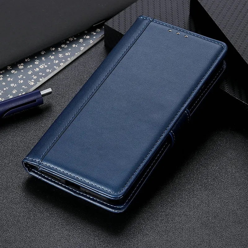 Синий M30 чехол Винтаж кожаный чехол для samsung Galaxy M10 M20 флип-кейс для кошелька класса люкс карман для карт магнитный штатив M30 Повседневное Fundas - Цвет: Синий