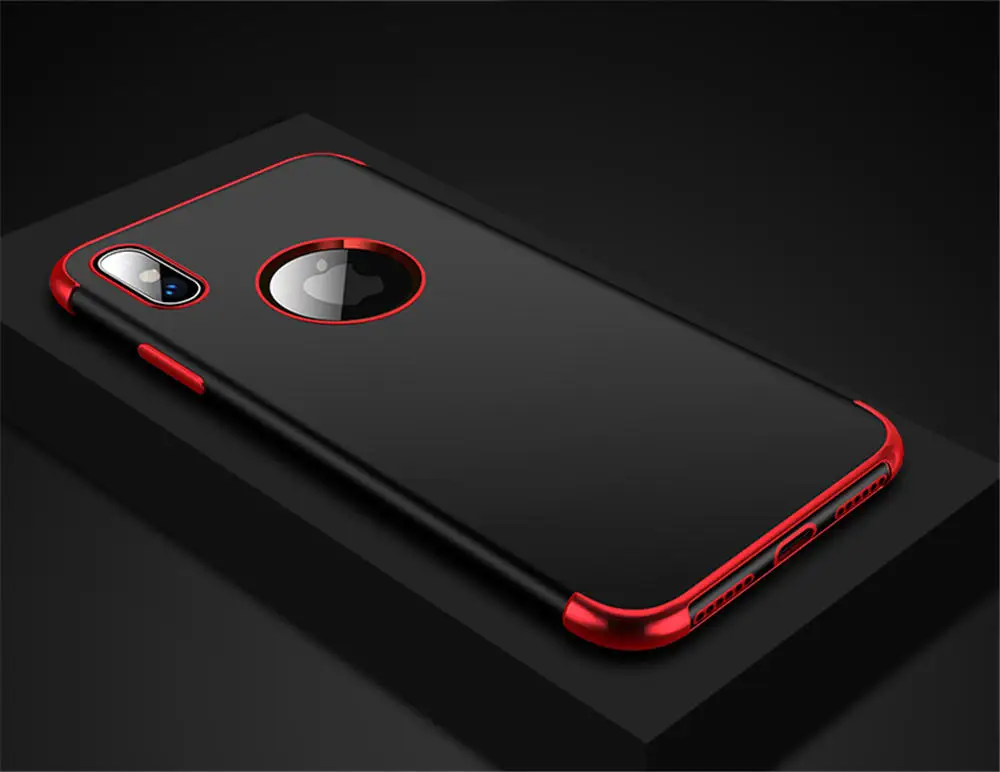 BKRD Роскошный Матовый чехол для телефона iPhone 6, 6s, 7, 8 Plus, X, Мягкий Силиконовый противоударный чехол для iPhone XR, XS, Max, 8 Plus, Чехол i - Цвет: BKRD