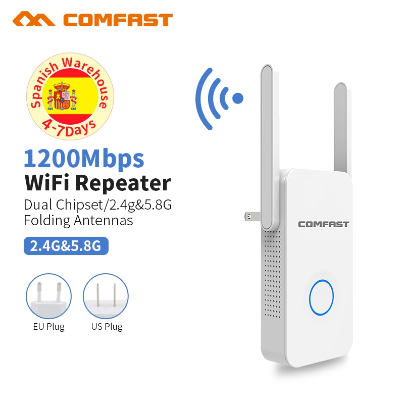 Дешево! 1200 Мбит/с беспроводной Wi fi Extender/ретранслятор/маршрутизатор Dual Band 5 8 ГГц Range