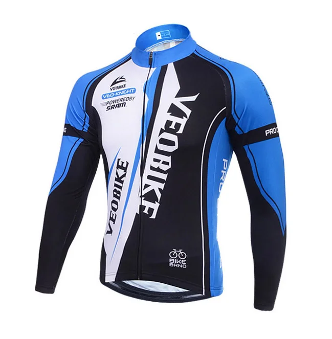 jersey blue1 Бренд VEOBIKE зимний термо флисовый Pro Team Велоспорт Джерси Набор с длинным рукавом Одежда для велосипеда горный велосипед MTB Одежда для мужчин и женщин - Цвет: jersey blue1