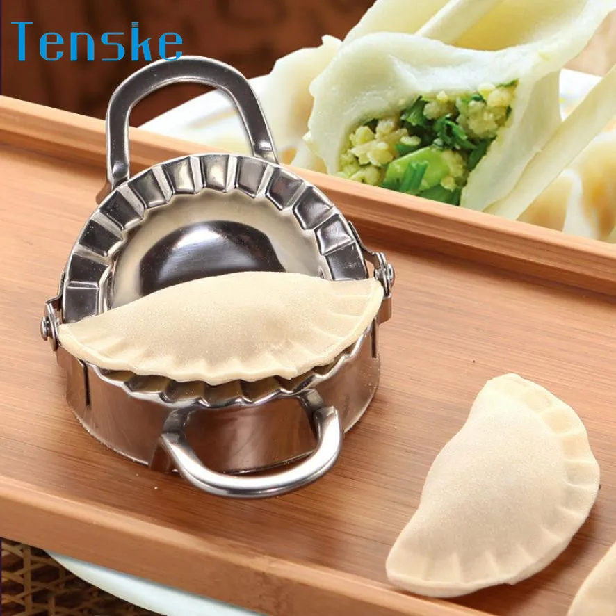 

Dumpling Stainless Maker Eco-Friendly Pastry Tools Stainless Steel Dumpling Maker Wraper Dough Cutter 2017 New Hot Sell