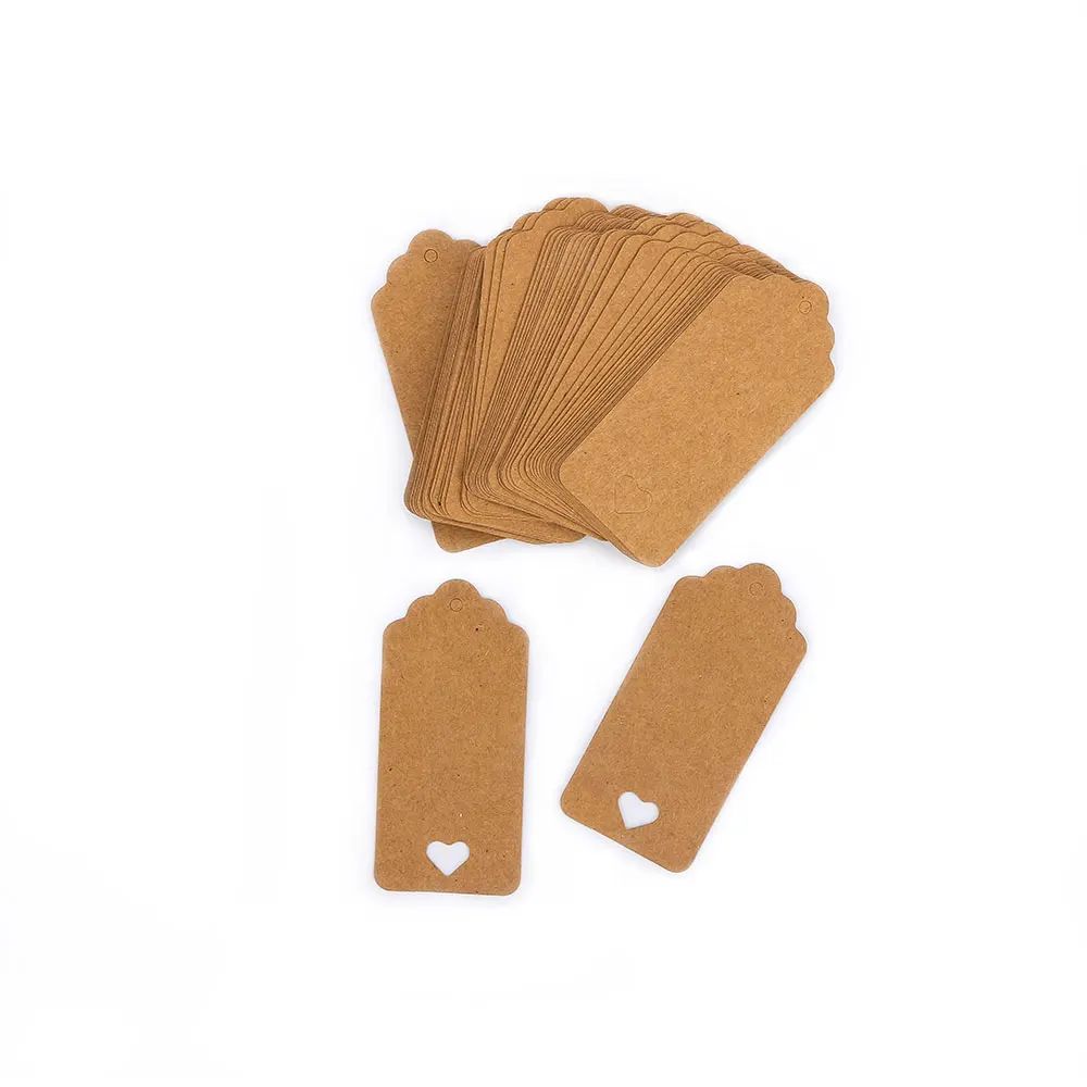 50 шт./компл. высокое качество бирки из крафт-материала на заказ для одежды