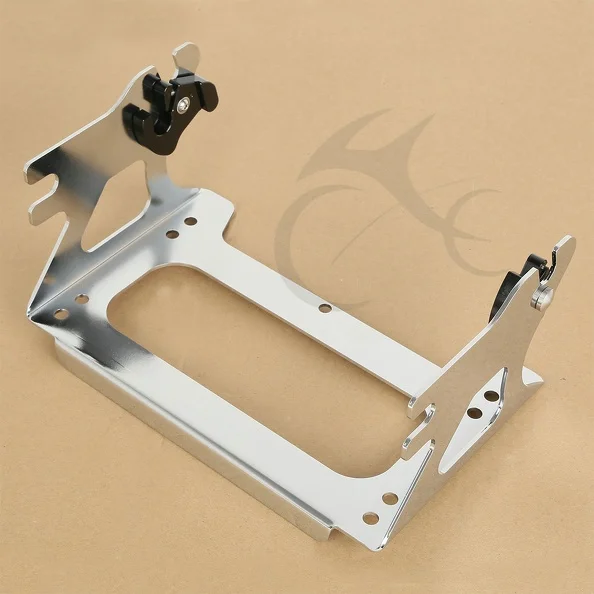 Хромированная Съемная два вверх турпакет Монтажная стойка для Harley туристическая