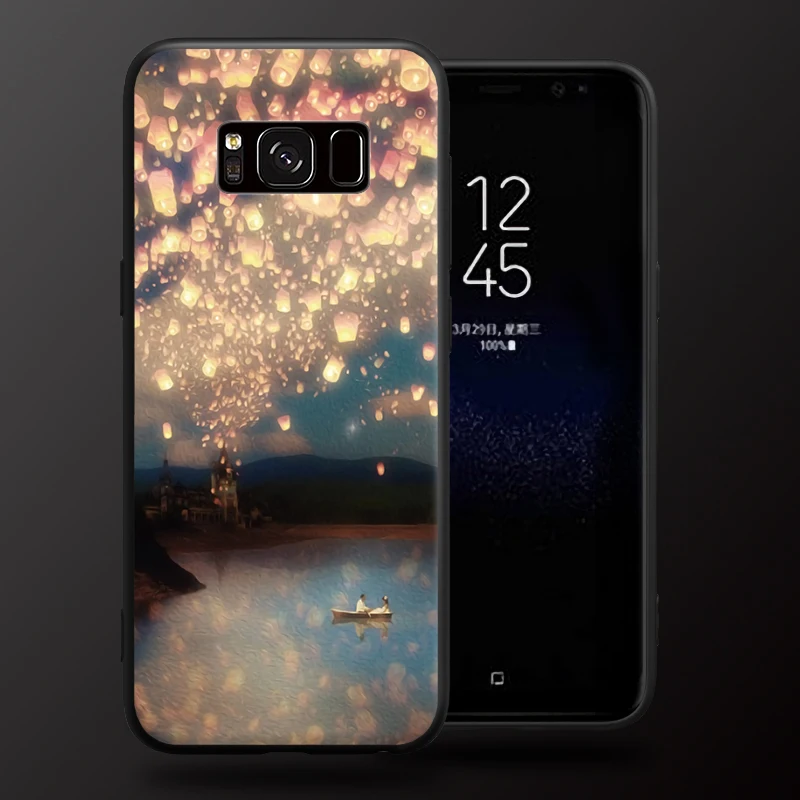Природный пейзаж принт с бабочками, цветочный узор для samsung Galaxy A3 A5 A8 J3 J5 J7 жесткий чехол для телефона