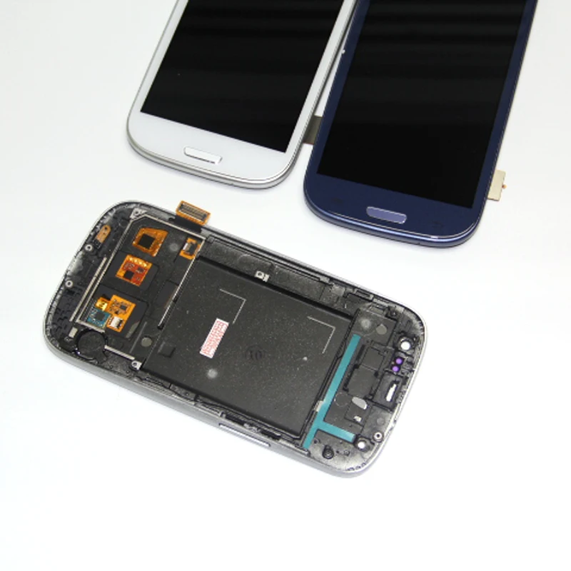 I9300 ЖК экран для samsung s3 i9300 дисплей рамка синий|Экраны мобильных телефонов| |