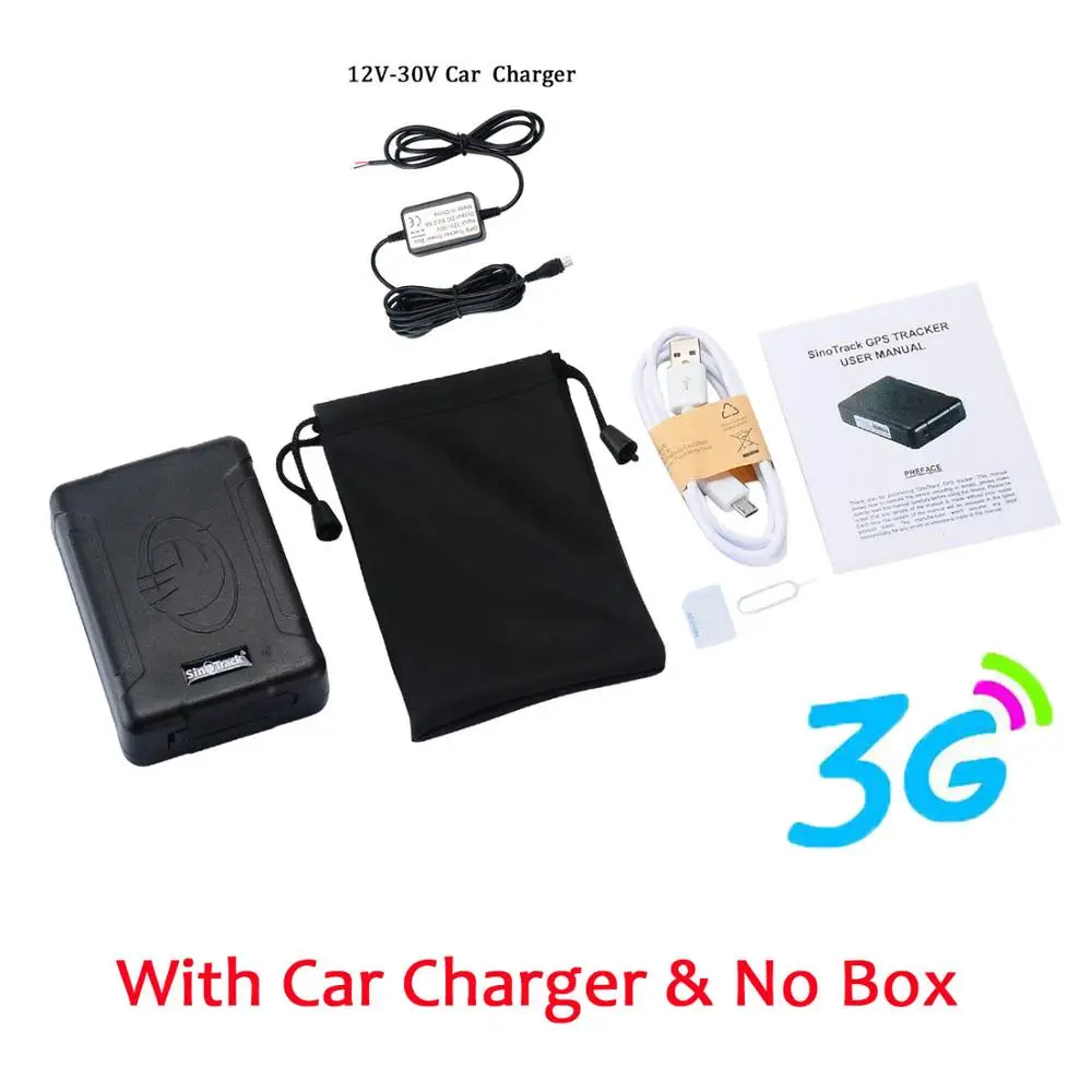 No Box With charger 3g WCDMA водонепроницаемый gps трекер ST-915W Локатор Автомобиля Магнит долгое время ожидания 100 дней 7600 мАч в режиме реального времени - Цвет: No Box With charger