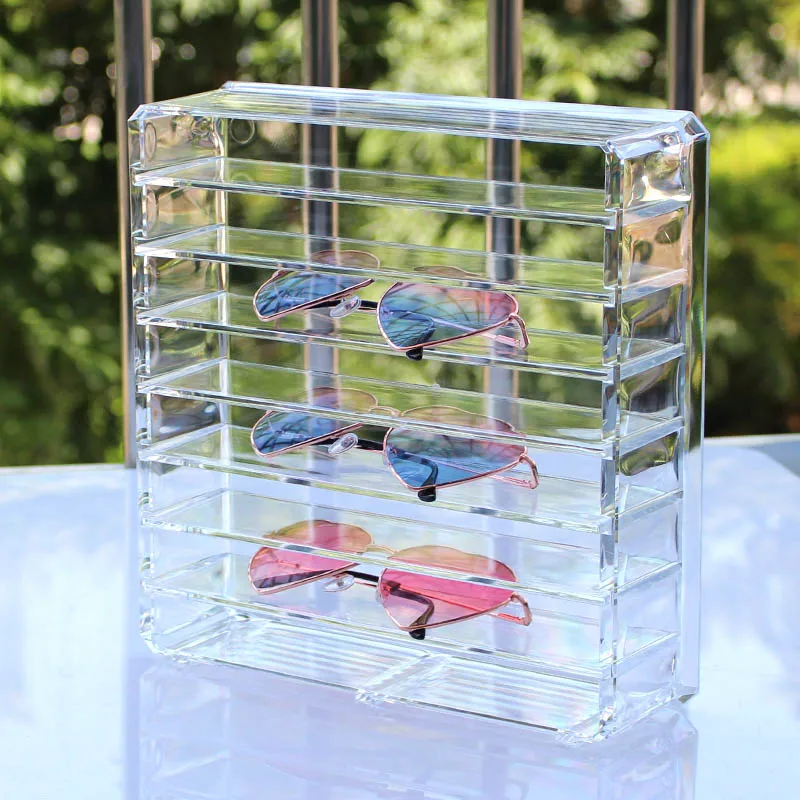

Clear Acrylic Makeup Organizer Cosmetic Storage Box Makeup Powder Box Desktop Women Lipstick Holder Makeup Brushes Organizer Box