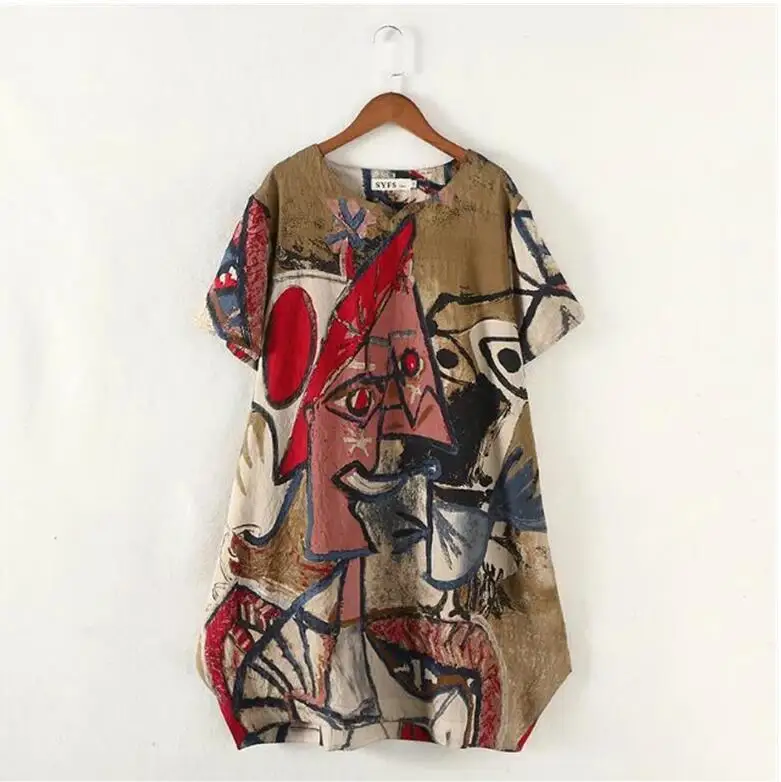 Женское повседневное красное винтажное платье в стиле ретро бохо большие