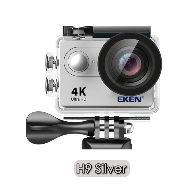 H9 silver Оригинальная Экшн-камера eken H9R H9 Ultra HD 4K WiFi с 2,4G пультом дистанционного управления 2," экраном 30 м водонепроницаемая Спортивная мини-камера - Цвет: H9 silver