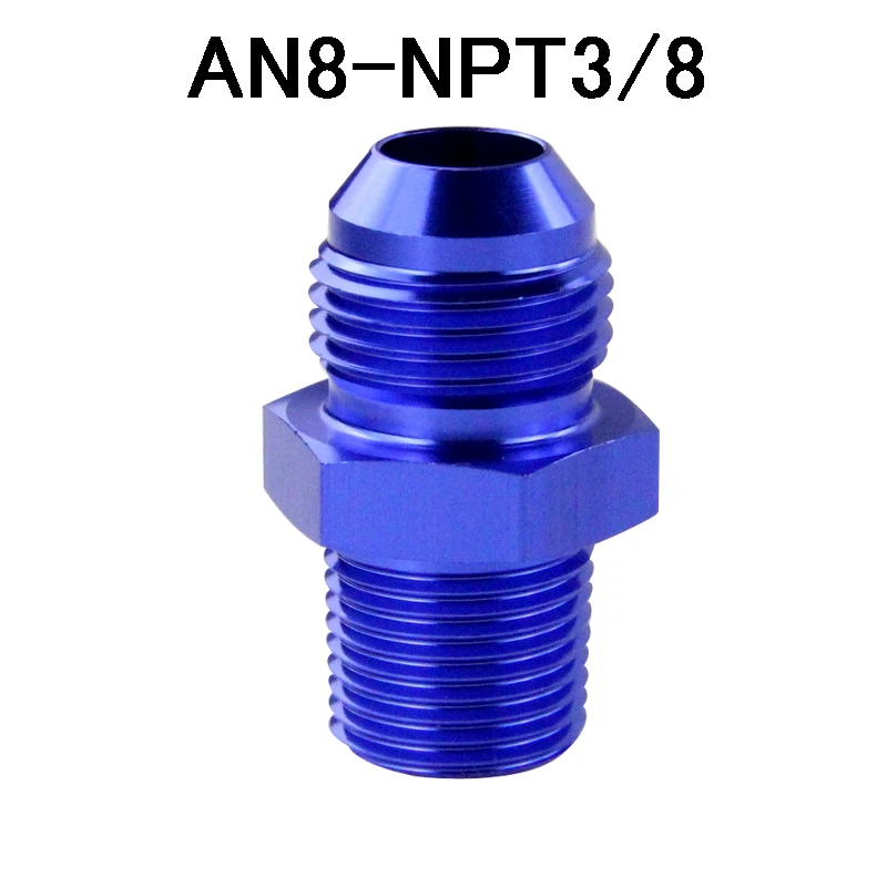 SL816-08-06-011 Штыревой AN6 до 1/2 NPT 1/4 NPT 3/8NPT M10* 1,5 M20* 1,5 прямой адаптер, фитинг для автоматического шланга, фитинг для мужского масляного охладителя - Цвет: SL816-08-06-011