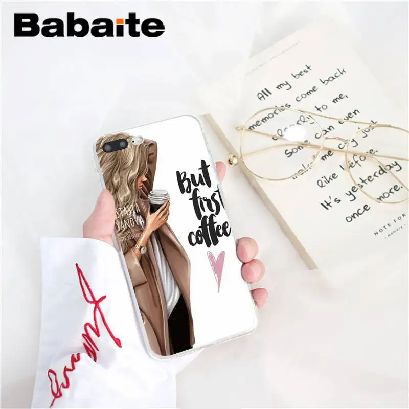 Babaite VOGUE Рождественская Принцесса Девушка женский Босс кофе чехол для телефона для iPhone8 7 6 6S6Plus X XSMAX 5 5S SE XR 11 11pro 11promax