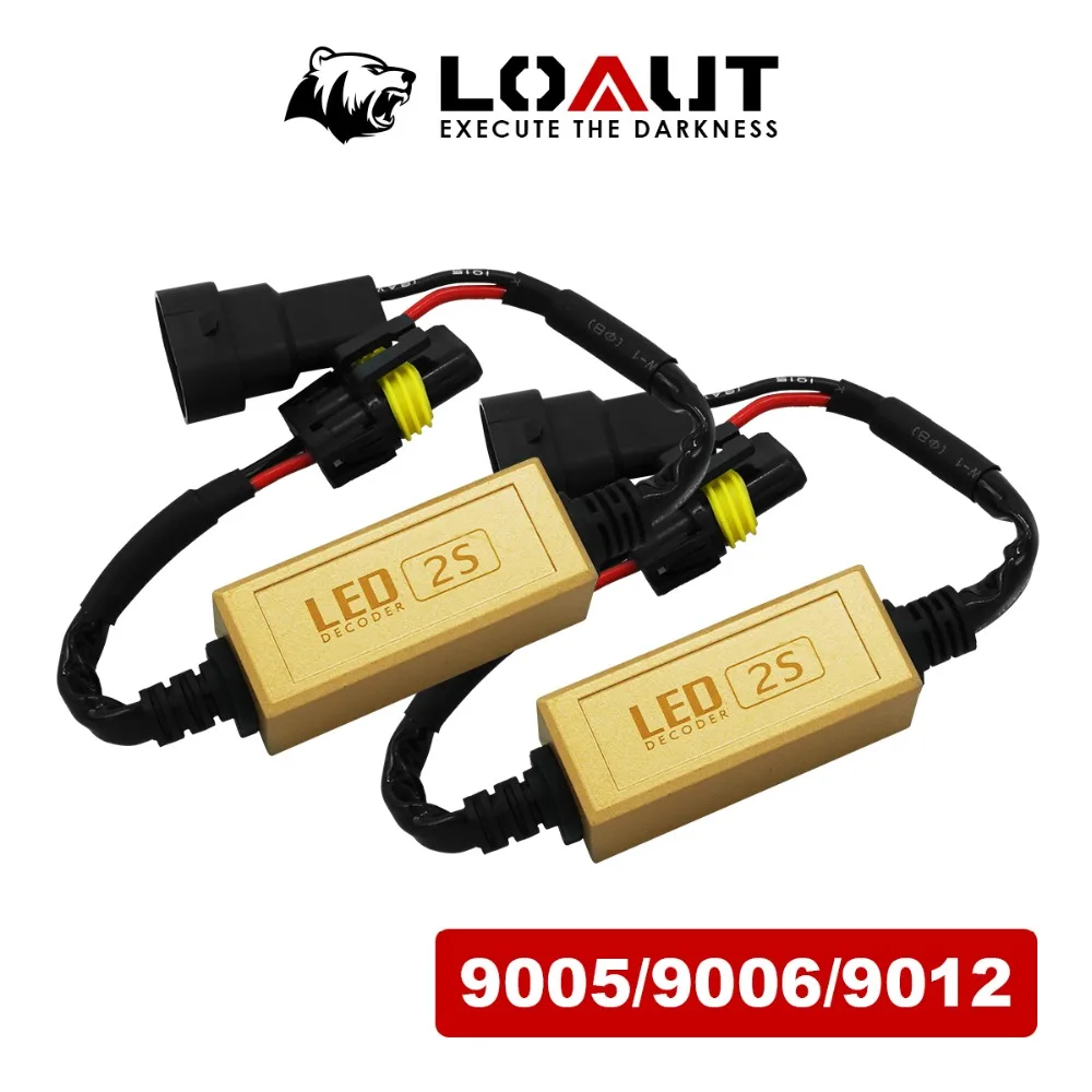Проволока LOAUT Canbus без ошибок! Никакого шума! Декодер H1 H3 9005 9006 9012 H4 светодиодный H7