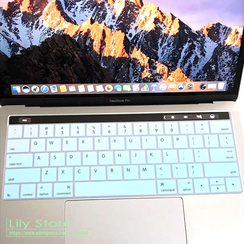Ультратонкий силиконовый защитный чехол для MacBook Pro 13 &quotA1706 A2159 MacBookPro 15&quot A1707 с