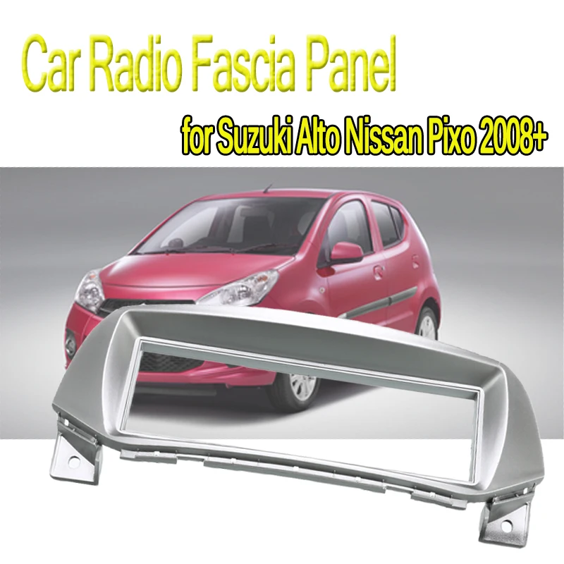 Автомобильная Радио панель для Suzuki Alto Nissan Pixo 2008+ стерео тире аудио панель комплект CD плеер фитинг адаптер DVD рамка 1 DIN
