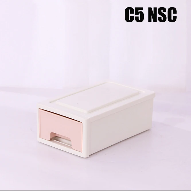 C4 NSC SYTH креативная и экологичная пластиковая прямоугольная настольная коробка для хранения мелочей, органайзер для косметики, ювелирных изделий с глянцевым ящиком - Цвет: C4 NSC